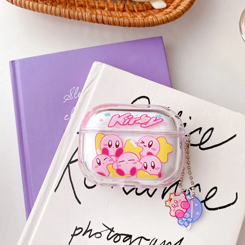 Kawaii Cartoon Kirby Quicksand Airpods Case