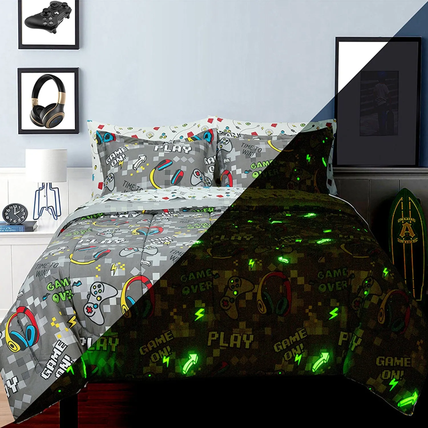Kidz Mix Game On Glow-in-the-Dark Bed in a Bag