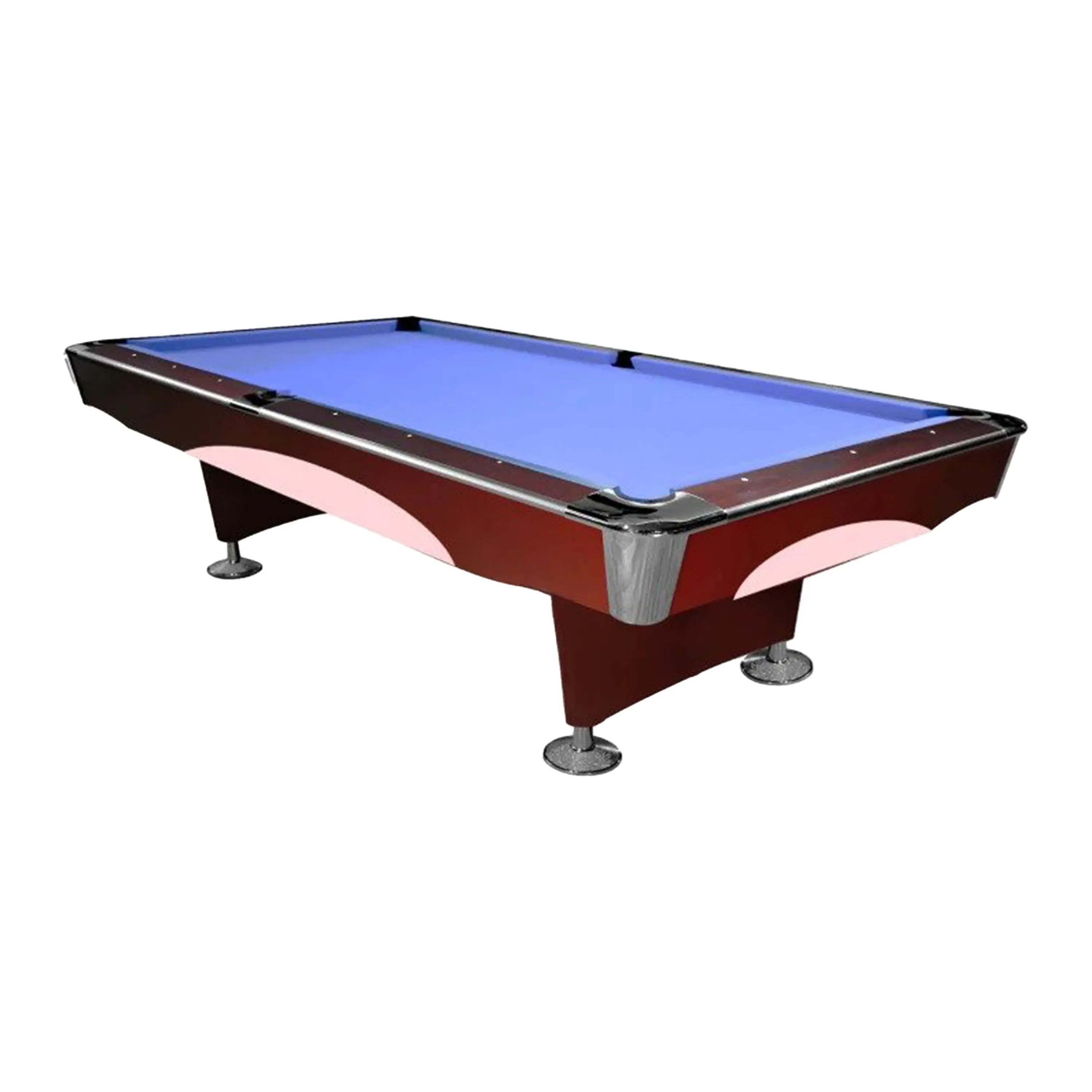 Knight Shot Spyder Commercial Pool Table 8FT | Brown With Ball Return System