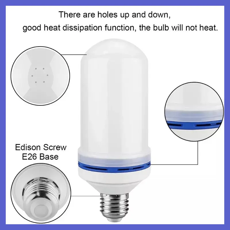 LED Flame Light Bulb With Gravity Sensing Effect