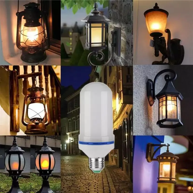 LED Flame Light Bulb With Gravity Sensing Effect
