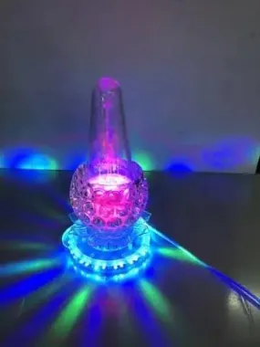 LED Pineapple Fountain Light, Golden Bottom, Colorful Bright Stage Lighting, Christmas Atmosphere Light