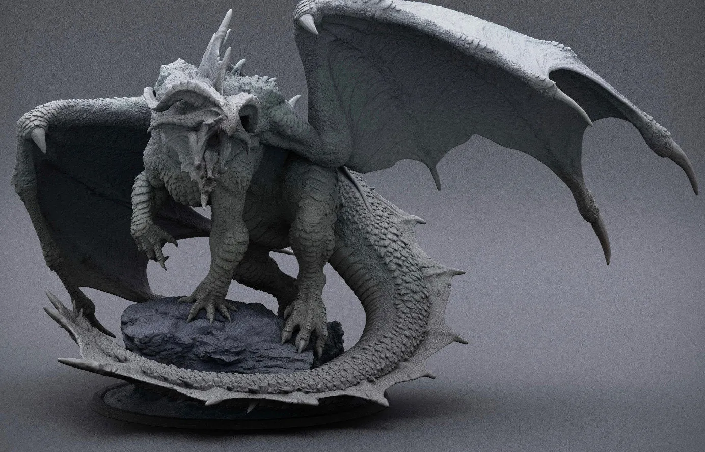 Legendary Red Dragon Ancient Chromatic | Elder Red Dragon for a BBEG | Base can be a castle or a rock | DnD Roleplay games RPG Many sizes