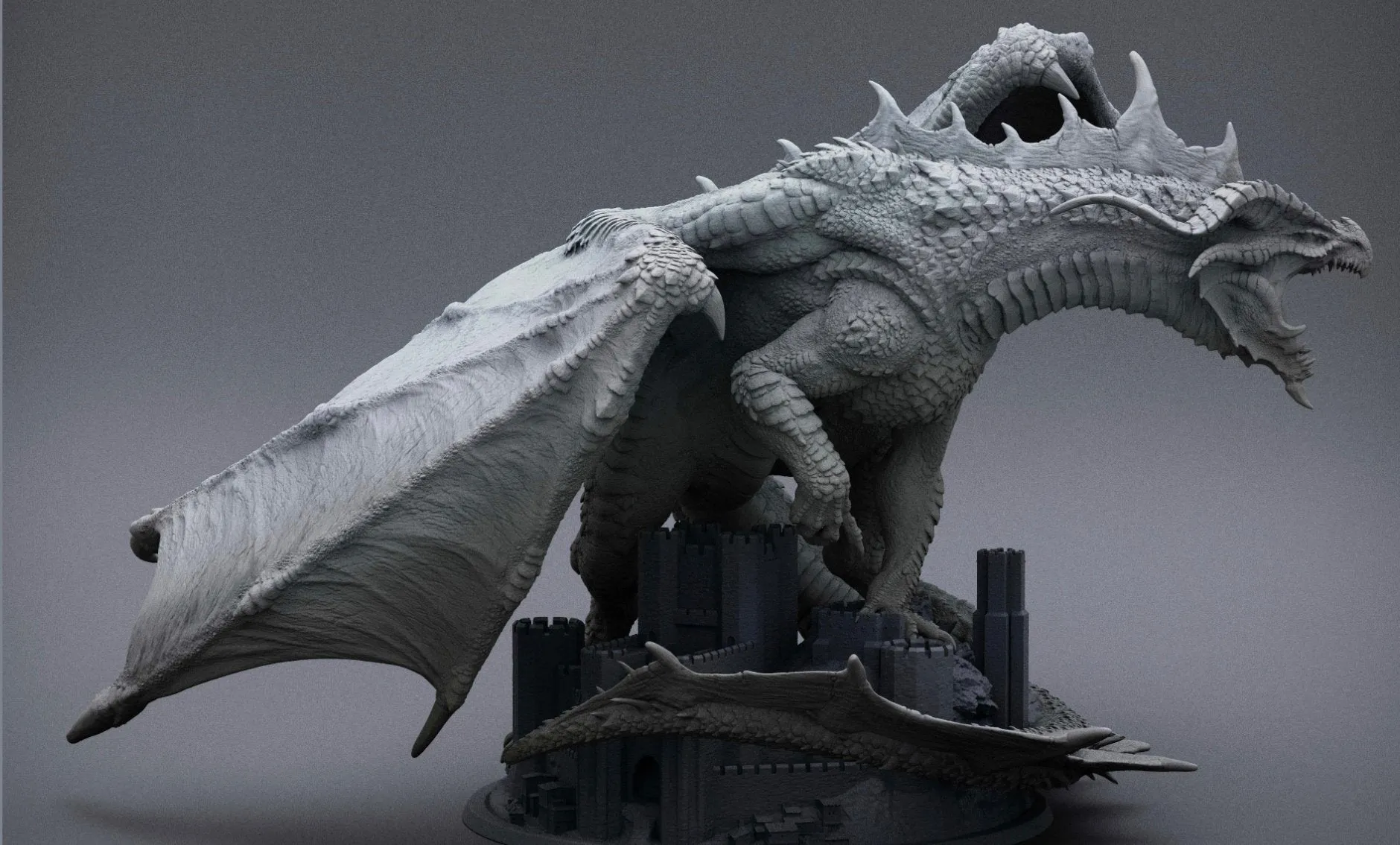Legendary Red Dragon Ancient Chromatic | Elder Red Dragon for a BBEG | Base can be a castle or a rock | DnD Roleplay games RPG Many sizes