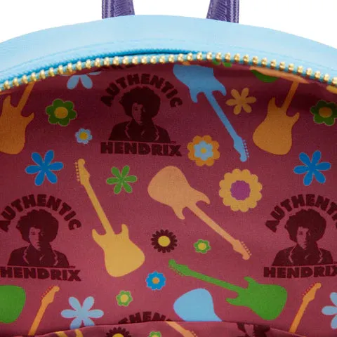 LF Jimi Hendrix Psychedelic Landscape Zip Mini Backpack