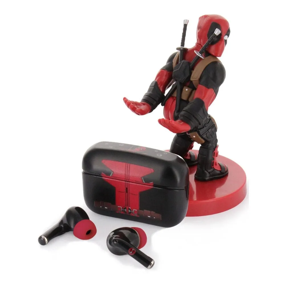 Marvel Holdems Mini Holder & Wireless Headphones Deadpool With TWS Buds 10 Cm