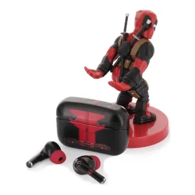 Marvel Holdems Mini Holder & Wireless Headphones Deadpool With TWS Buds 10 Cm