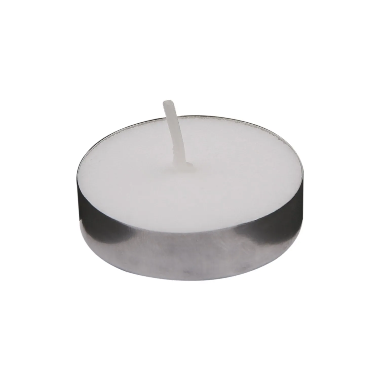 MeCozy White Tealight Smokeless Diya Unscented Paraffin Wax Candles , 4.5 Hour Burn Time - 100 Bulk Pack