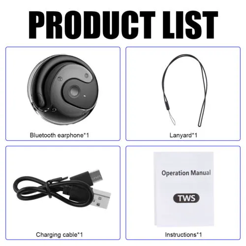 Mini TWS Bluetooth 5.3 Sports Earbuds - 20H Battery