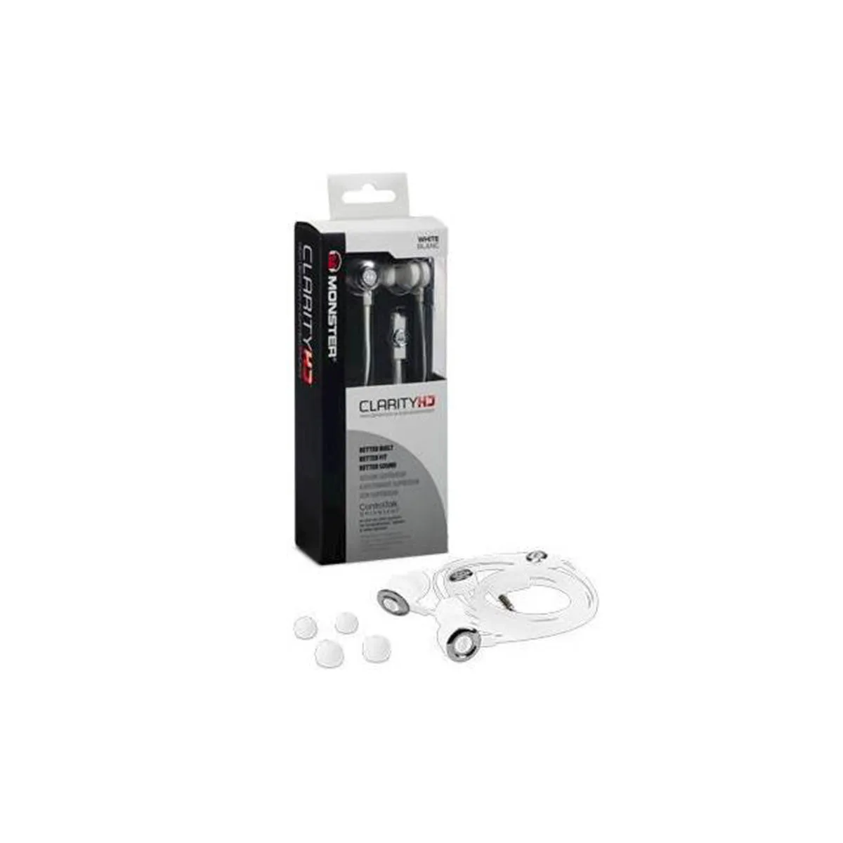 Monster Clarity HD In-Ear Headphone - White