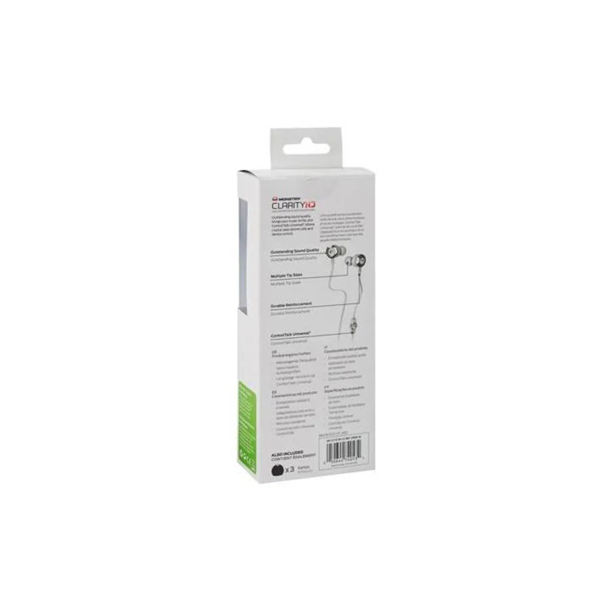 Monster Clarity HD In-Ear Headphone - White