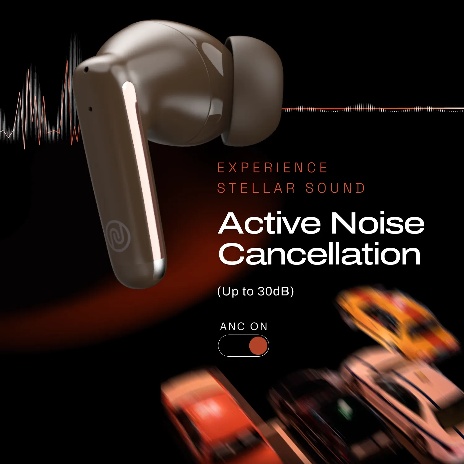 Noise Buds Venus Truly Wireless in-Ear Earbuds with ANC (Up to 30dB), 40H Playtime, Quad Mic with ENC, Instacharge (10 min = 120 min), Low Latency(up to 45ms), 10mm Driver