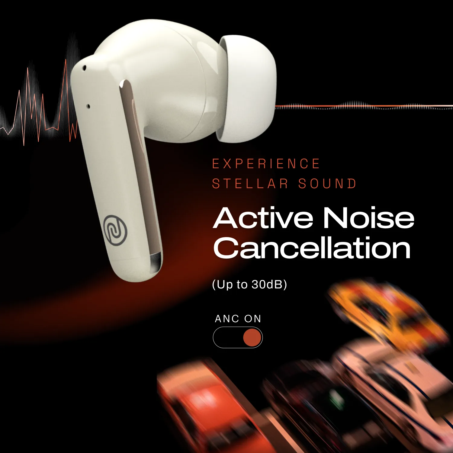Noise Buds Venus Truly Wireless in-Ear Earbuds with ANC (Up to 30dB), 40H Playtime, Quad Mic with ENC, Instacharge (10 min = 120 min), Low Latency(up to 45ms), 10mm Driver