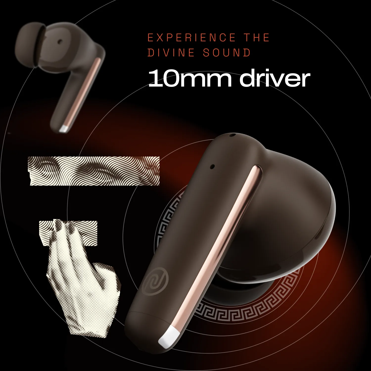 Noise Buds Venus Truly Wireless in-Ear Earbuds with ANC (Up to 30dB), 40H Playtime, Quad Mic with ENC, Instacharge (10 min = 120 min), Low Latency(up to 45ms), 10mm Driver