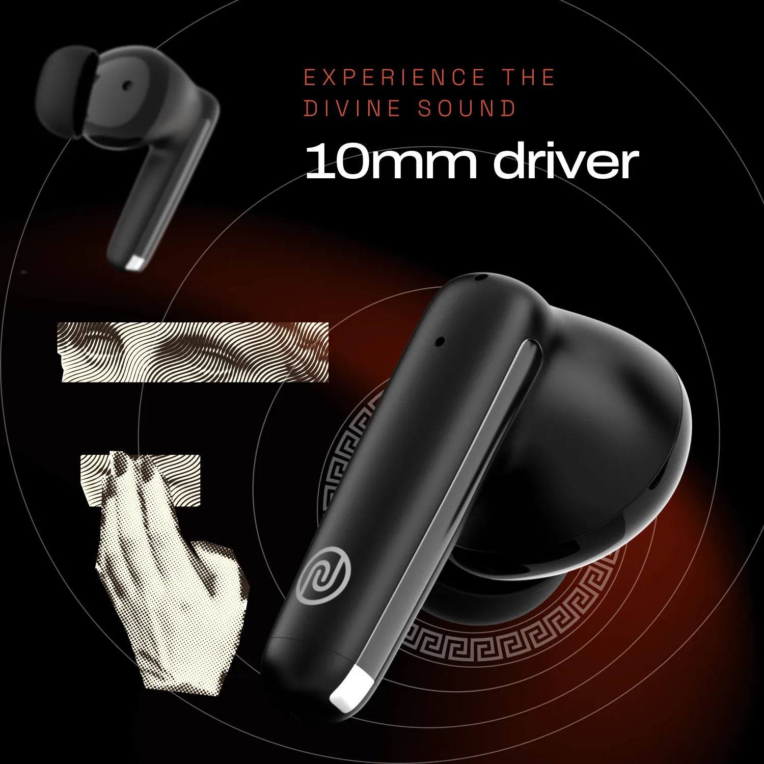 Noise Buds Venus Truly Wireless in-Ear Earbuds with ANC (Up to 30dB), 40H Playtime, Quad Mic with ENC, Instacharge (10 min = 120 min), Low Latency(up to 45ms), 10mm Driver