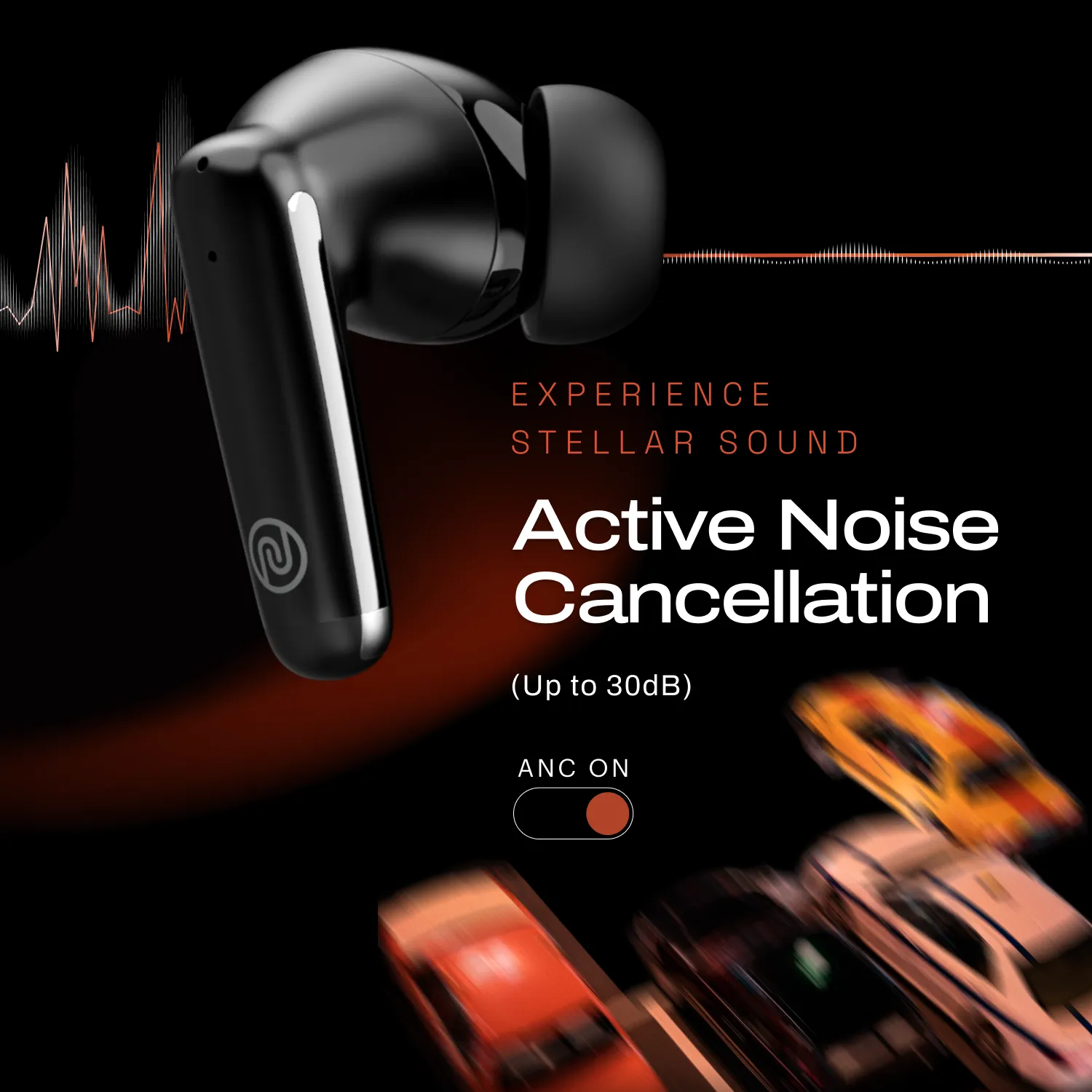 Noise Buds Venus Truly Wireless in-Ear Earbuds with ANC (Up to 30dB), 40H Playtime, Quad Mic with ENC, Instacharge (10 min = 120 min), Low Latency(up to 45ms), 10mm Driver