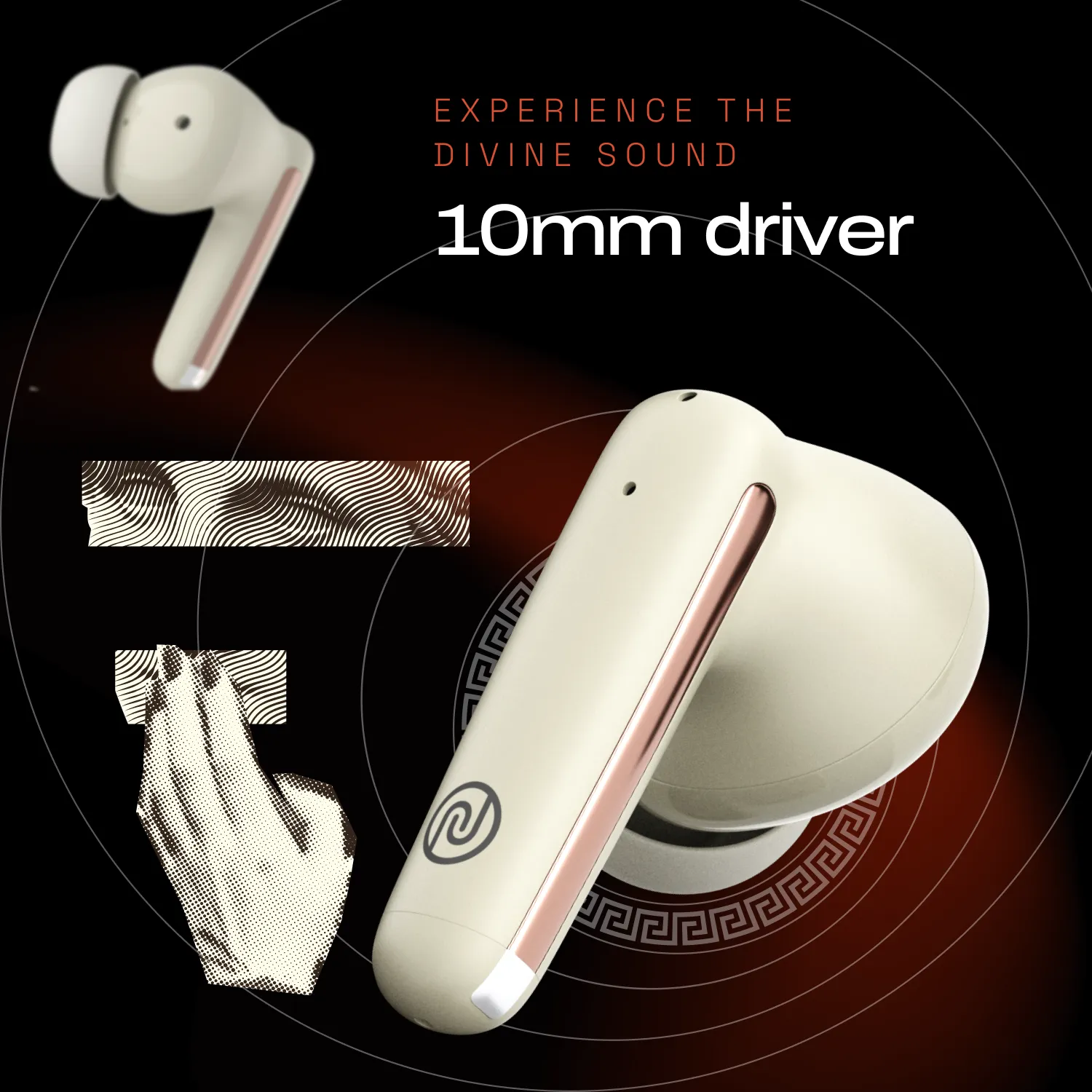 Noise Buds Venus Truly Wireless in-Ear Earbuds with ANC (Up to 30dB), 40H Playtime, Quad Mic with ENC, Instacharge (10 min = 120 min), Low Latency(up to 45ms), 10mm Driver