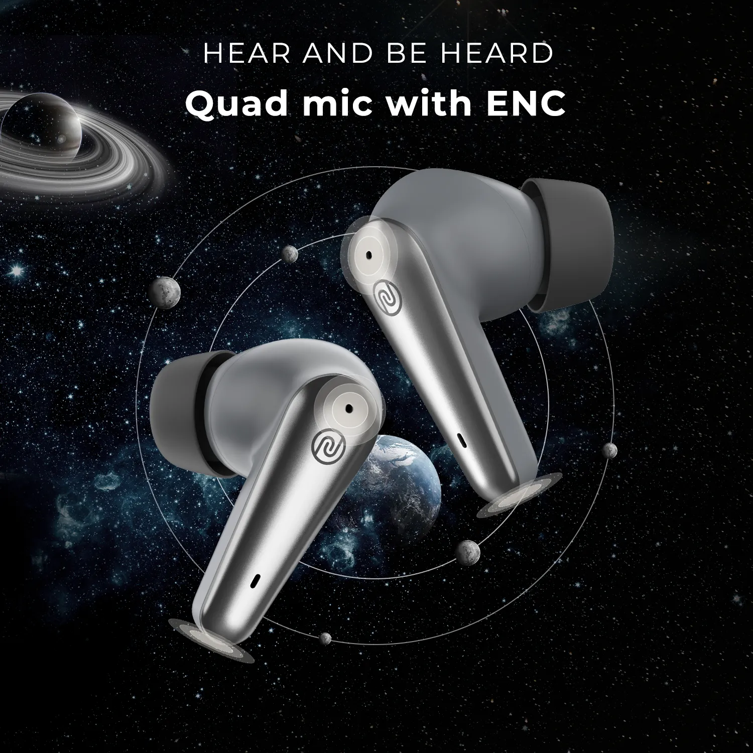 Noise Buds X Prime in-Ear Truly Wireless Earbuds with 120H of Playtime, Quad Mic with ENC, Instacharge (10 min = 200 min),Premium Dual Tone Finish, 11mm Driver, BT v5.3
