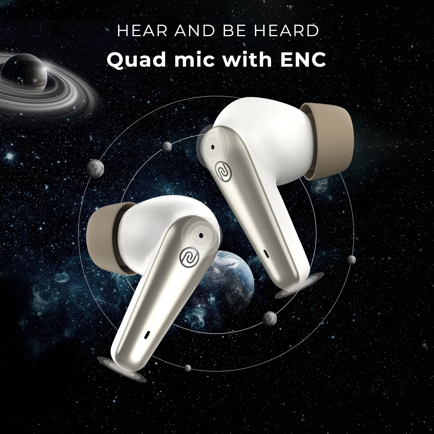 Noise Buds X Prime in-Ear Truly Wireless Earbuds with 120H of Playtime, Quad Mic with ENC, Instacharge (10 min = 200 min),Premium Dual Tone Finish, 11mm Driver, BT v5.3
