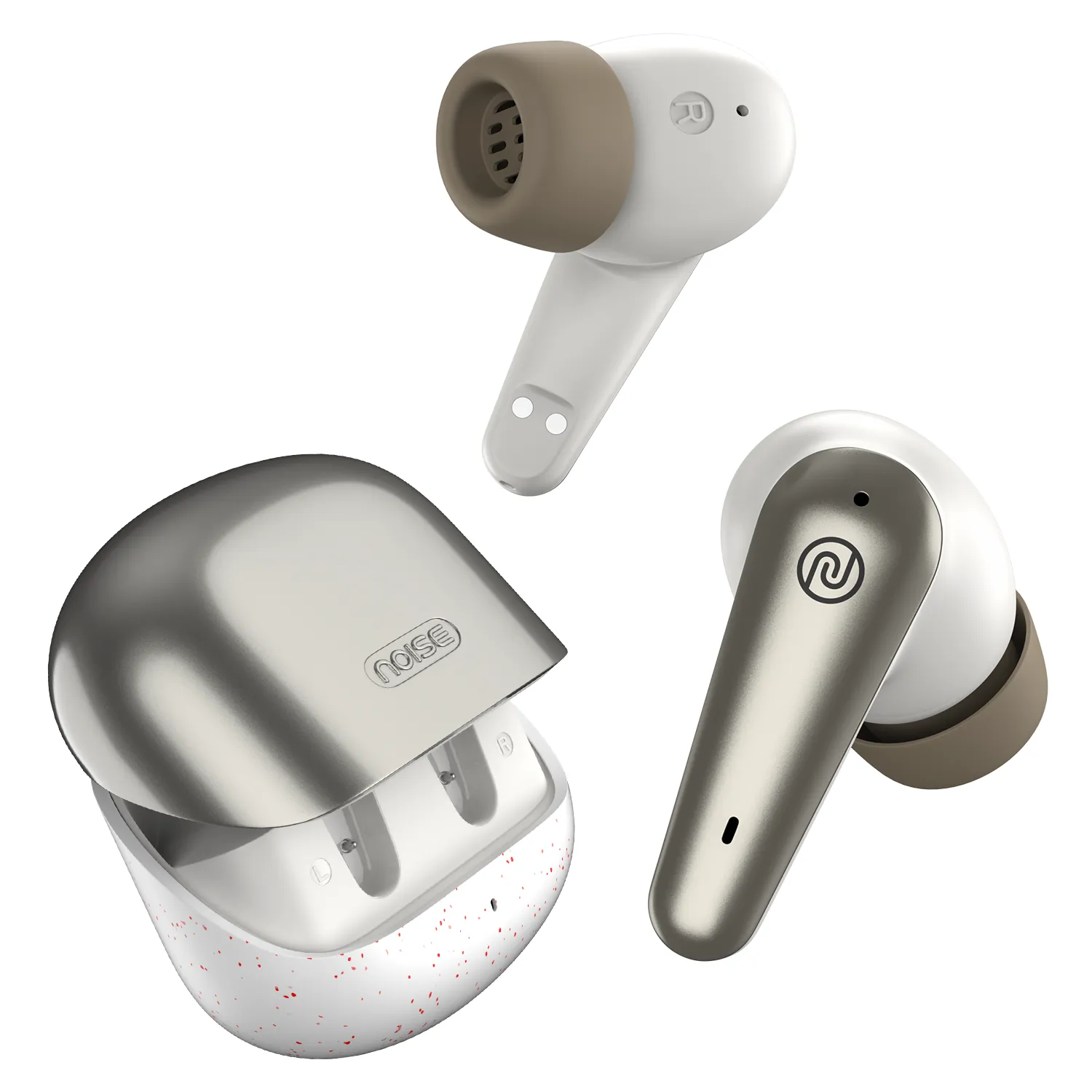 Noise Buds X Prime in-Ear Truly Wireless Earbuds with 120H of Playtime, Quad Mic with ENC, Instacharge (10 min = 200 min),Premium Dual Tone Finish, 11mm Driver, BT v5.3