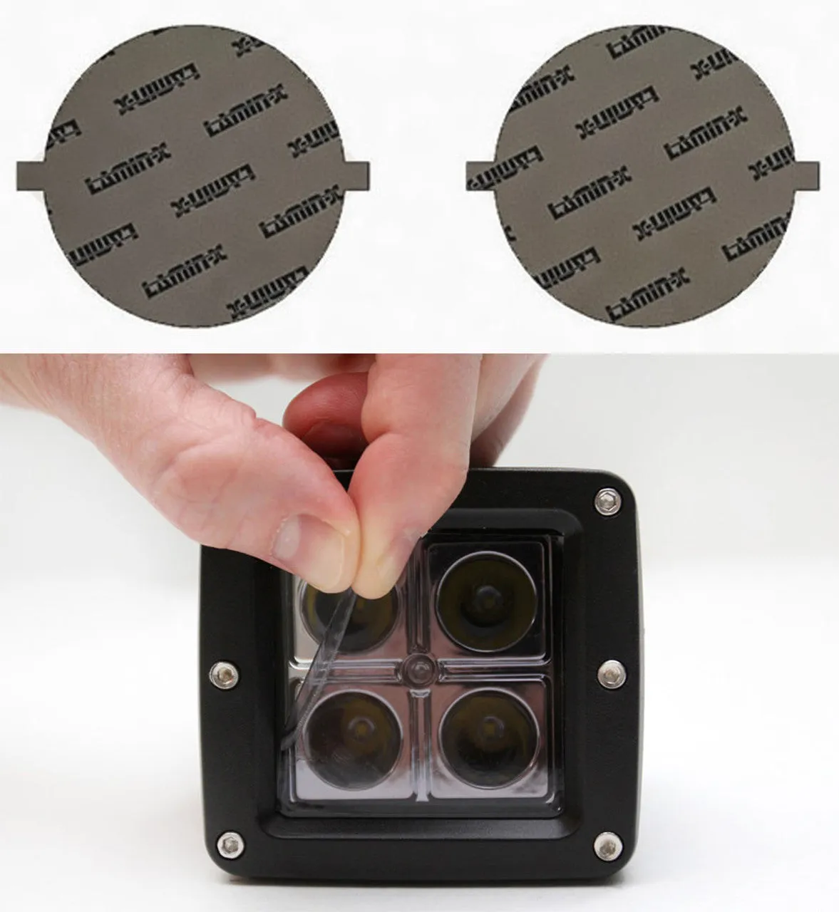 One 2" x 2" Universal LED Light Film Cover