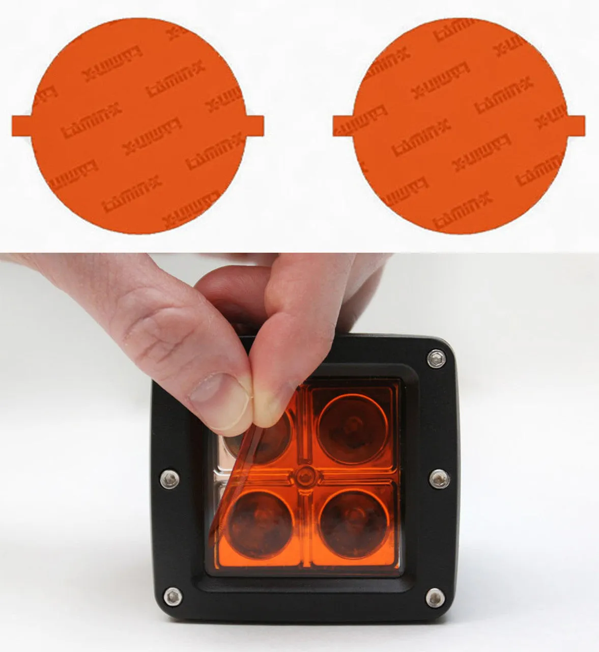 One 2" x 2" Universal LED Light Film Cover