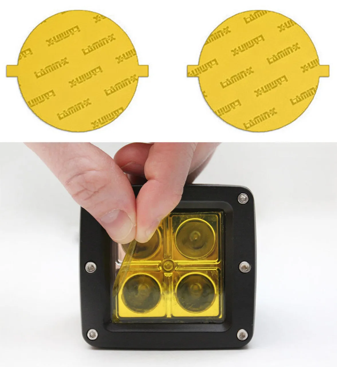 One 2" x 2" Universal LED Light Film Cover