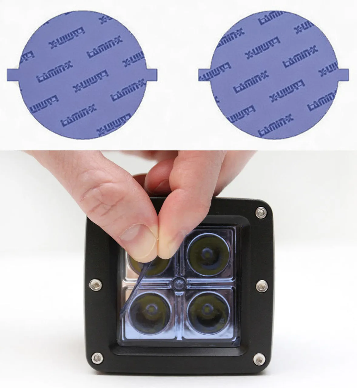 One 2" x 2" Universal LED Light Film Cover