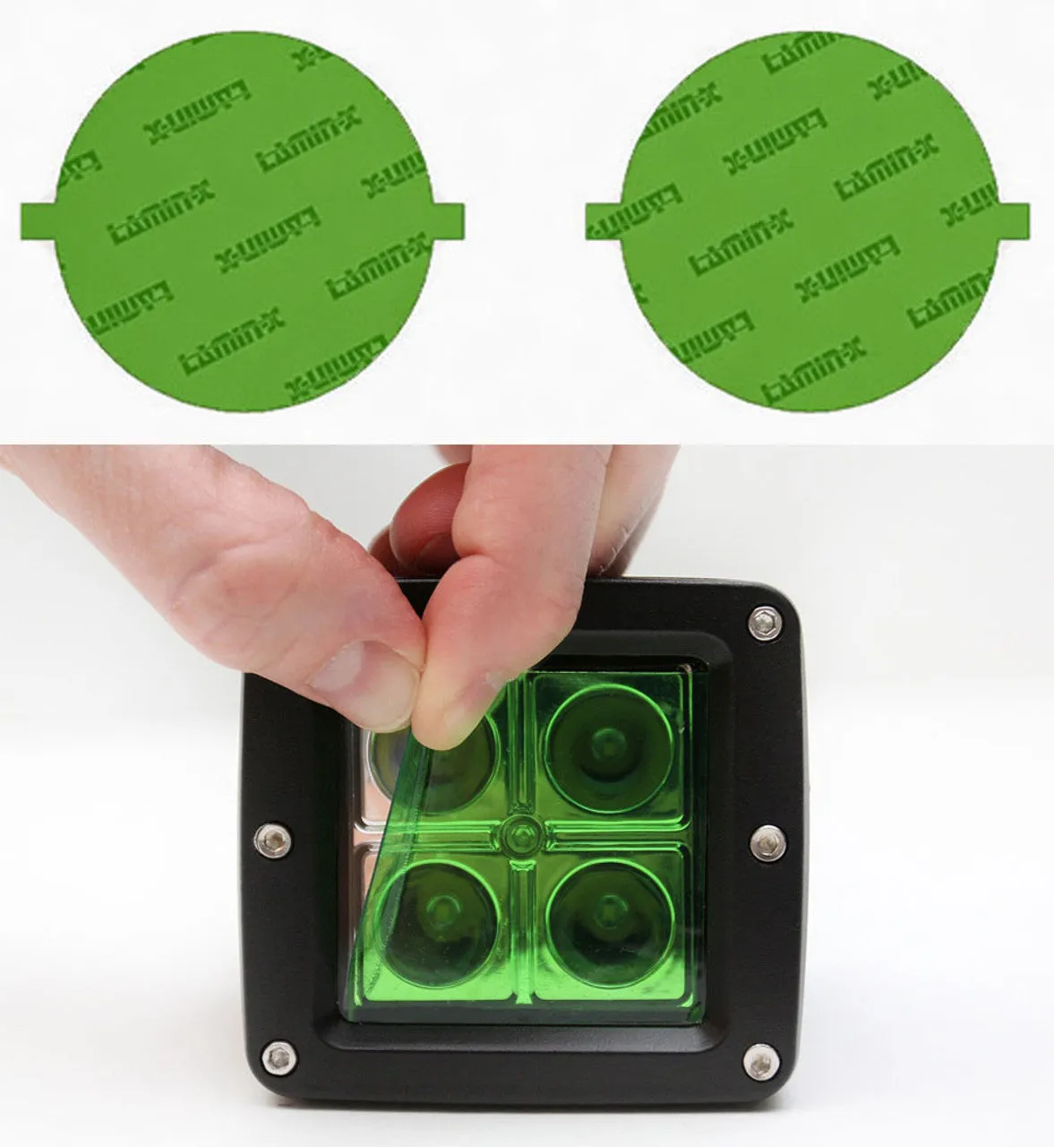 One 2" x 2" Universal LED Light Film Cover