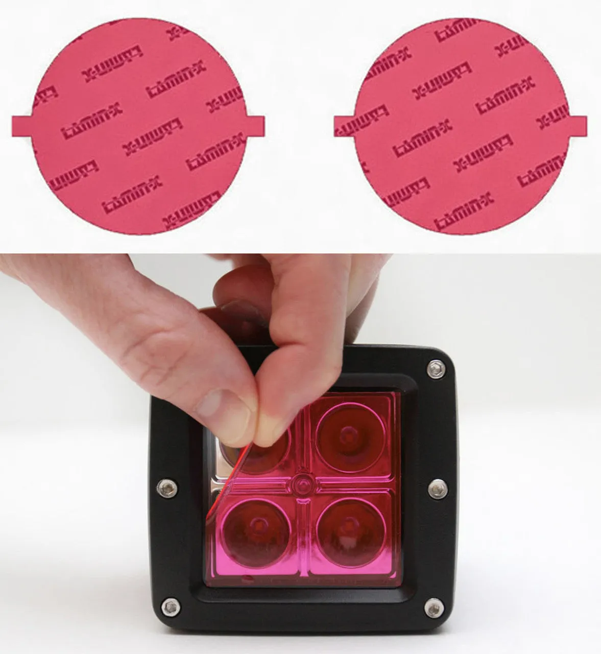 One 2" x 2" Universal LED Light Film Cover