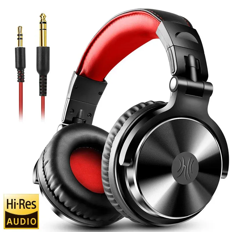 Oneodio Pro 10 Wired Studio Headphones - Professional DJ Headset with Mic and Deep Bass