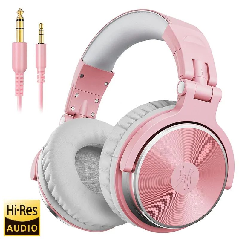Oneodio Pro 10 Wired Studio Headphones - Professional DJ Headset with Mic and Deep Bass