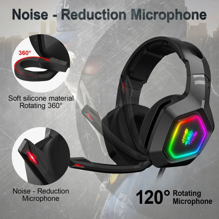 ONIKUMA K10 Computer Games Wired Headset with RGB LED Light