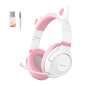 Over-Ear Cat Wireless Bluetooth Headphones With Mic for PC PS5 PS4 Cell Phone