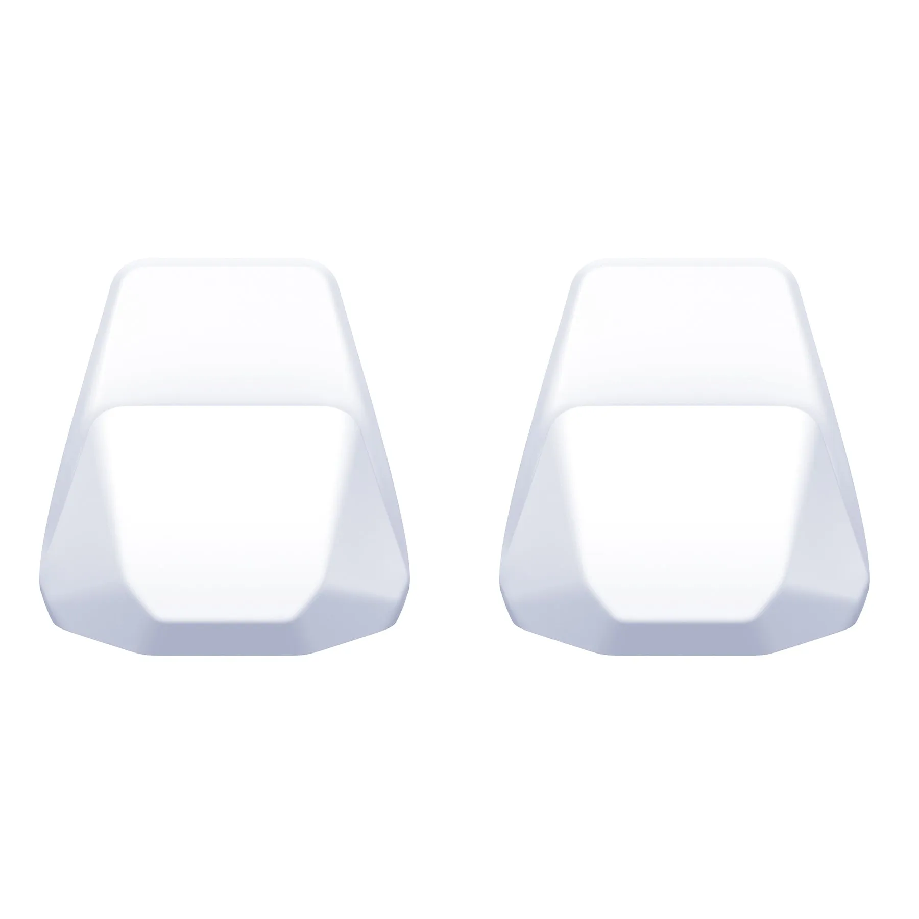 PlayVital 2 Pack White Universal Game Controller Stand for Xbox Series X/S Controller, for PS5/4 Controller Stand Holder, Display Stand Holder for Switch Pro Controller - PFPJ161