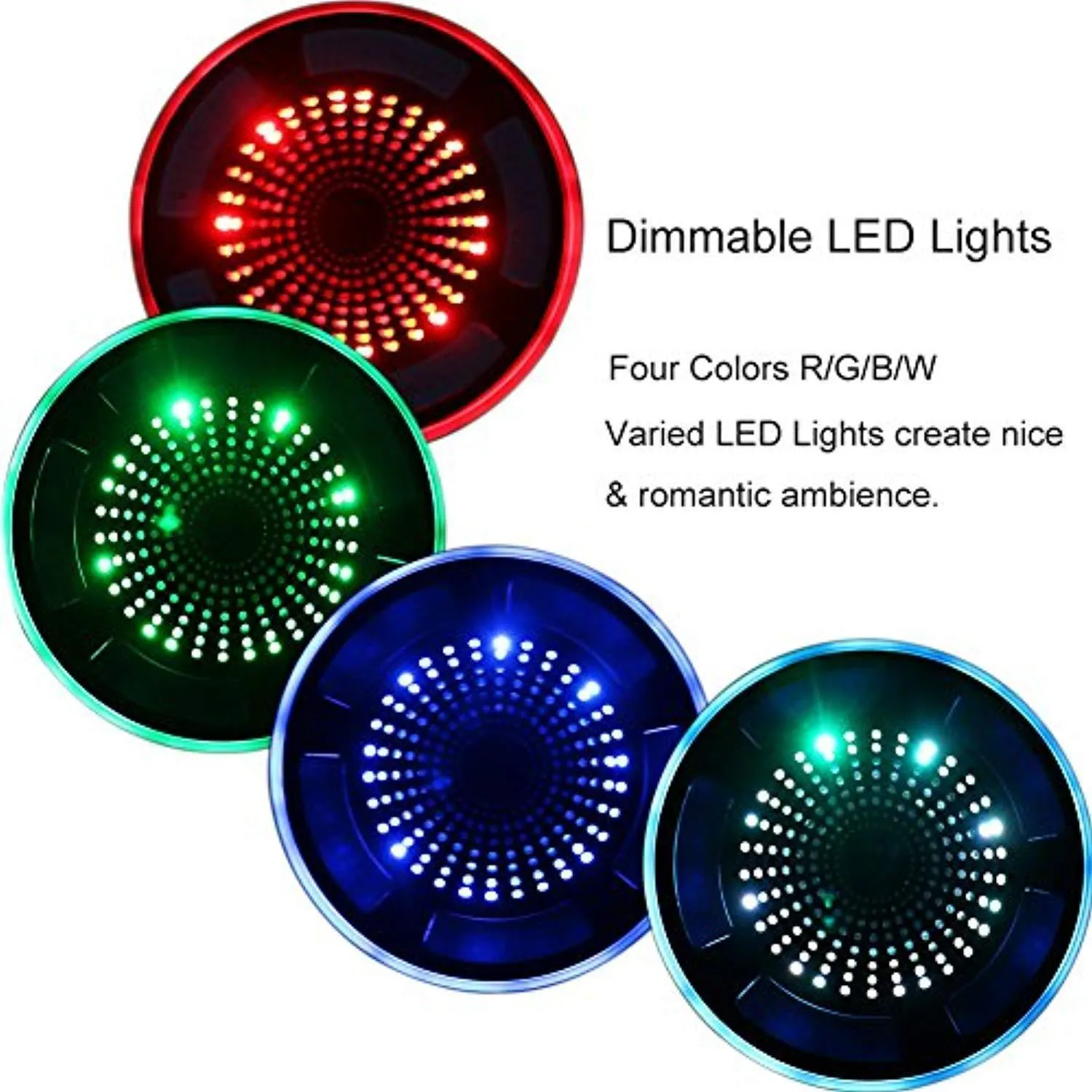 Portable Shower Radio, IP67 Waterproof Wireless Bluetooth Shower Speaker 4.0 for Pool with HD Sound & Bass, Built-in Mic, FM Radio and Colored LED Lights