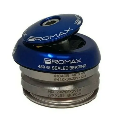 PROMAX MTB HYBRID BIKE INTEGRATED 45 X 45 ALLOY HEADSET 1 1/8" RED BLUE & BLACK