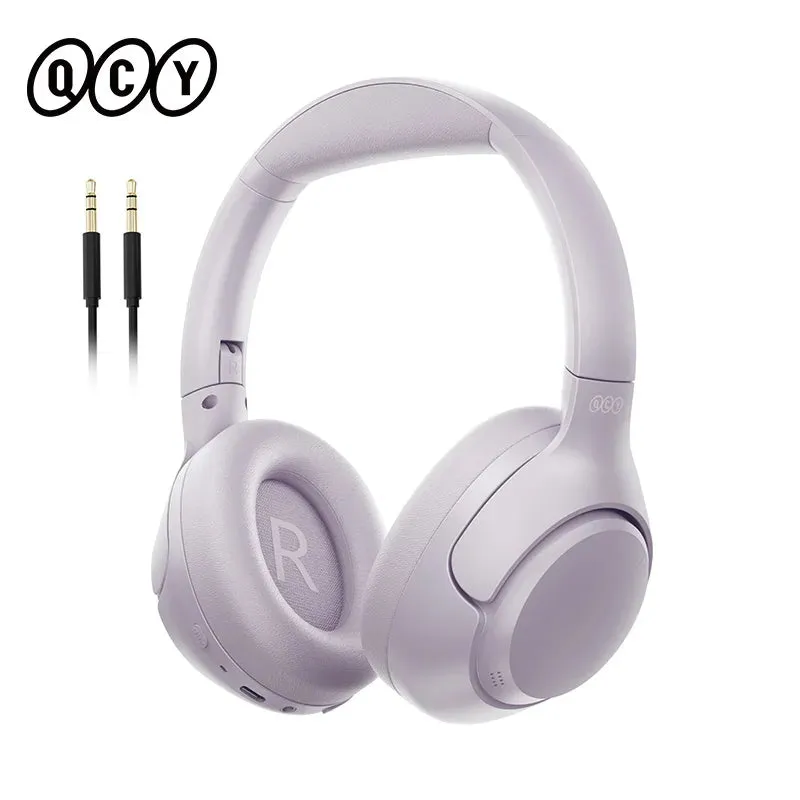QCY H3 ANC Wireless Headphones Bluetooth 5.4 Hi-Res Audio Over Ear Headset 43dB Hybrid Active Noise Cancellation