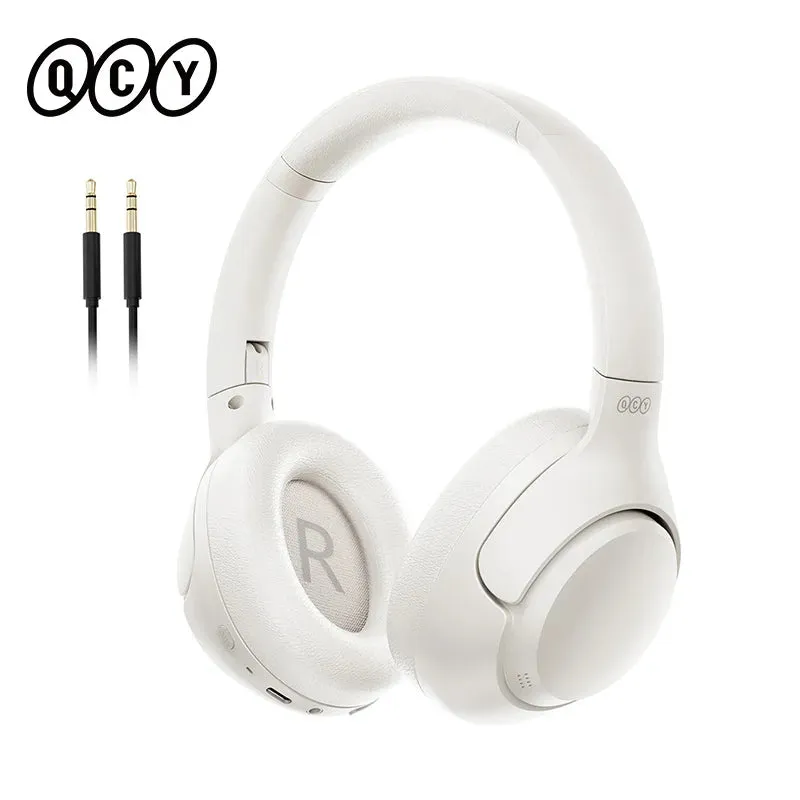 QCY H3 ANC Wireless Headphones Bluetooth 5.4 Hi-Res Audio Over Ear Headset 43dB Hybrid Active Noise Cancellation