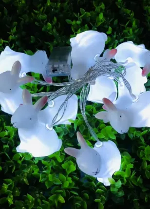 Rabbit-shaped Tree Lights - Three Colour Options Coloured - Festive Season 2024