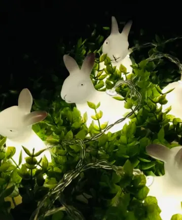 Rabbit-shaped Tree Lights - Three Colour Options Coloured - Festive Season 2024