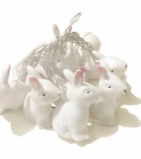Rabbit-shaped Tree Lights - Three Colour Options Coloured - Festive Season 2024