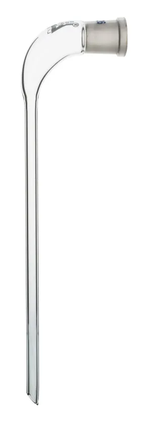 Receiver Delivery Adapter, Long Stem, Socket Size 24/29, 200mm Body Length, Borosilicate Glass - Eisco Labs