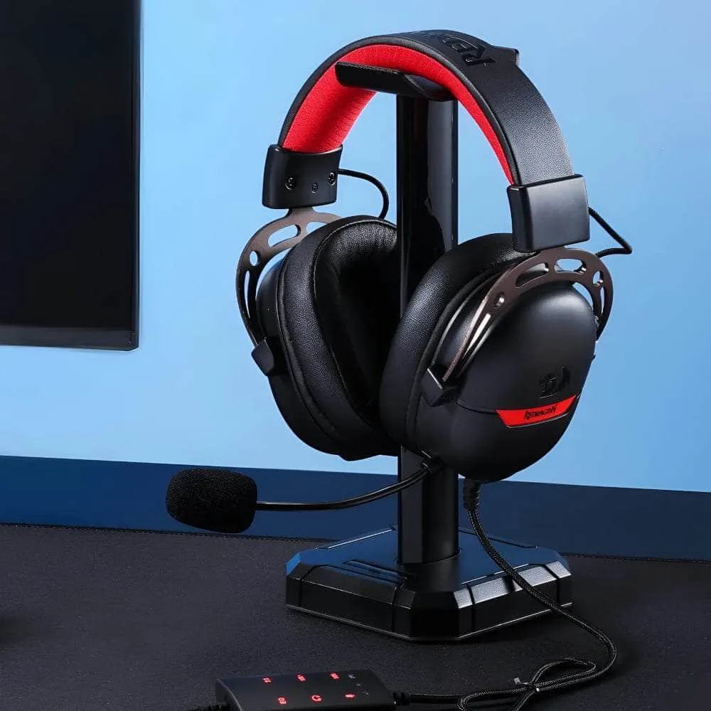Redragon Over Ear Aurora Gaming Headset Black Rd H376 Br