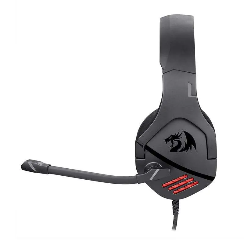 Redragon Theseus 3.5mm | 2.0 | Boom Mic Gaming Headset - Black