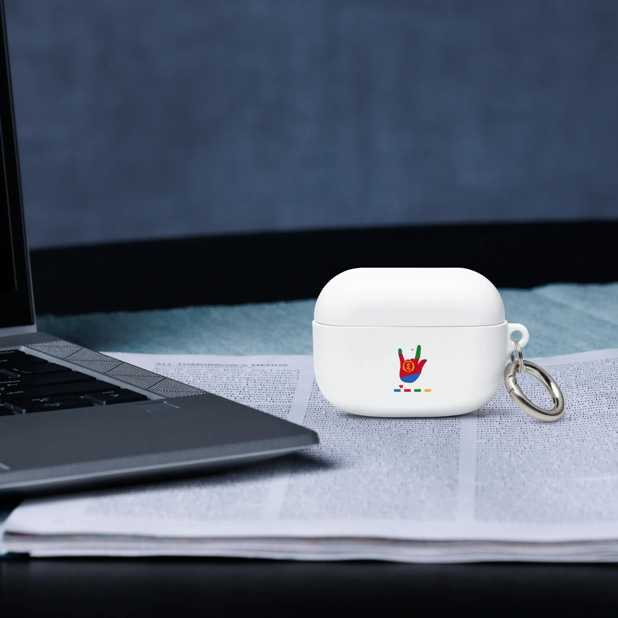 Rubber Case for AirPods® flag Eritrea Tigrinya
