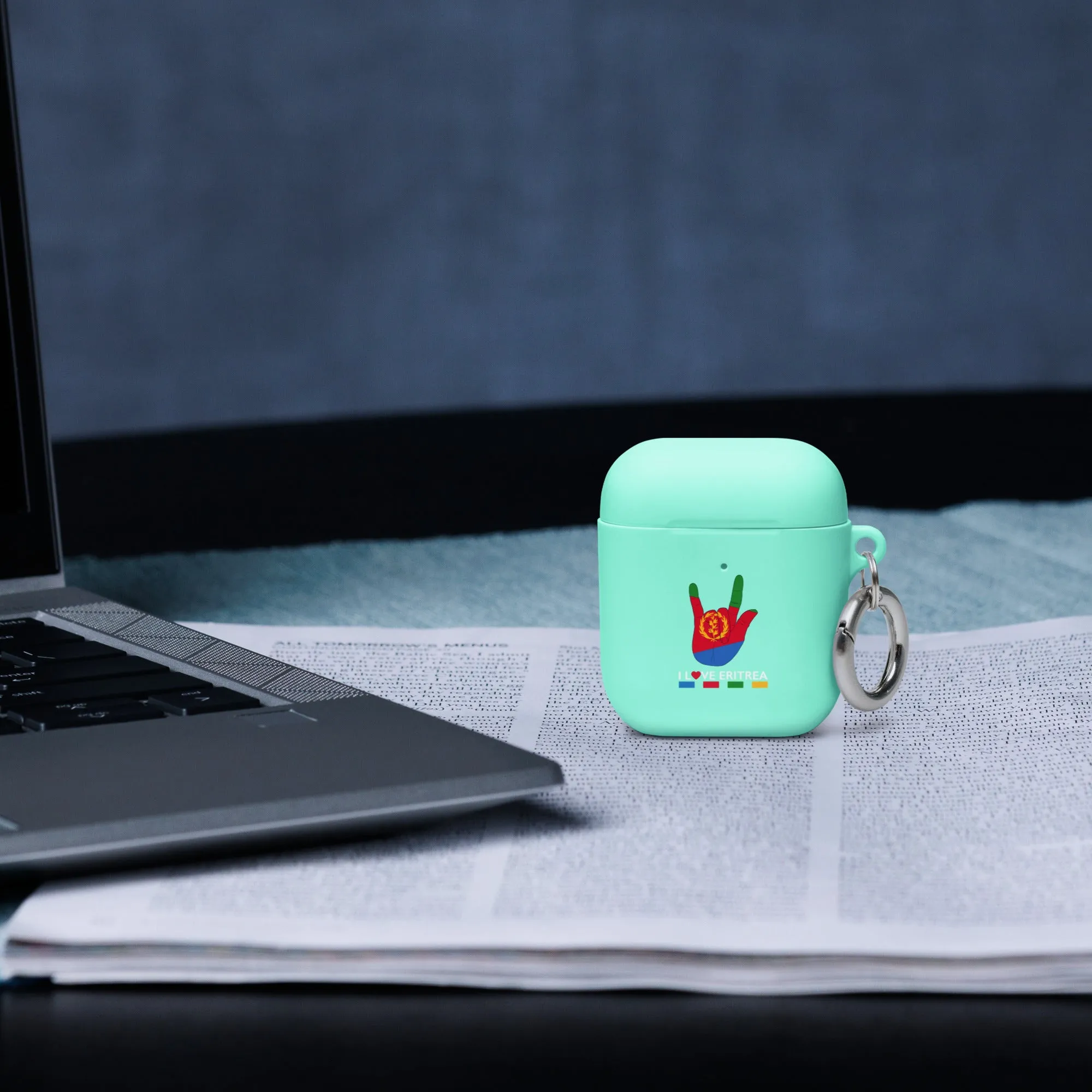 Rubber Case for AirPods® flag Eritrea Tigrinya