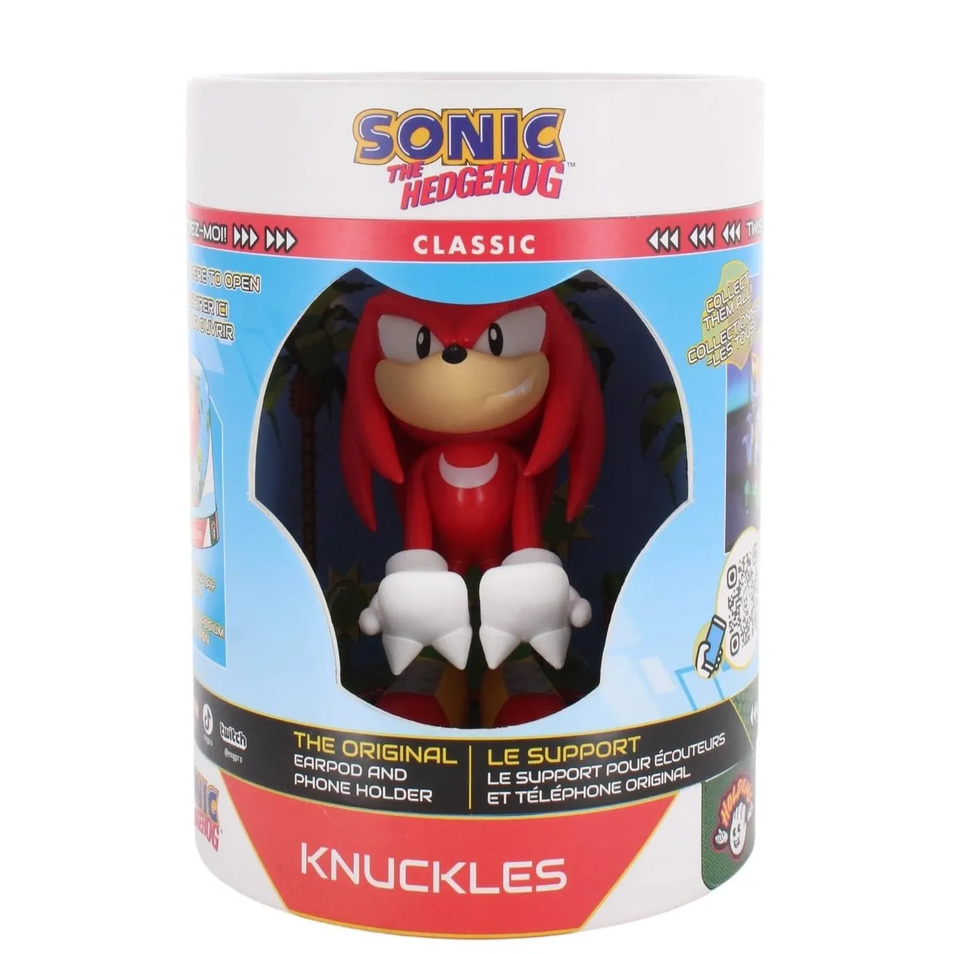 SEGA: Knuckles Cable Guys Holdems, Mini Phone Stand and Device Holder