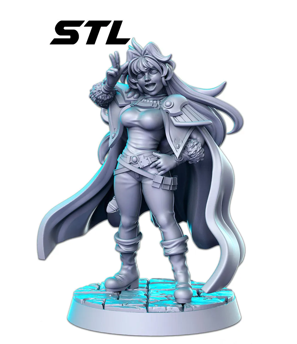 Slayers Rina - Anime Series 3D Printed Miniature