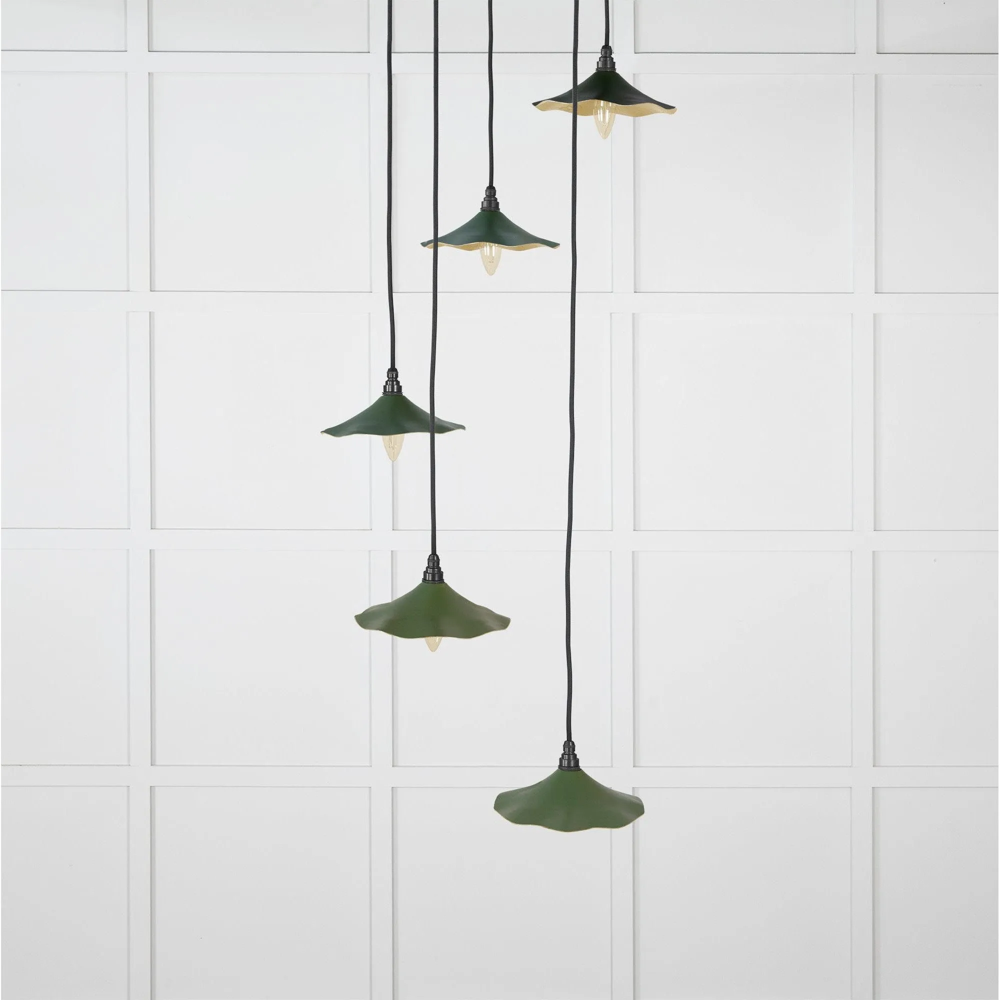 Smooth Brass Flora Cluster Pendant in Heath | From The Anvil